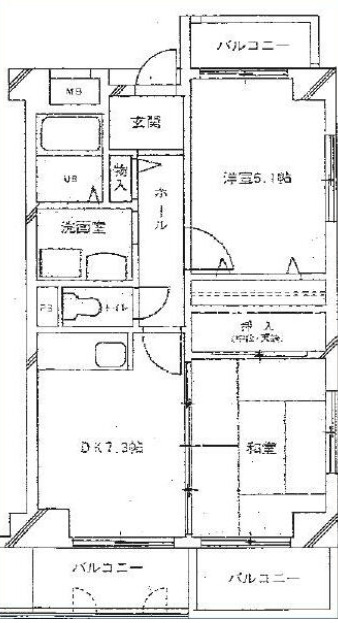 泉マンションの間取り