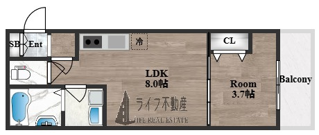 D porta Trapaの間取り