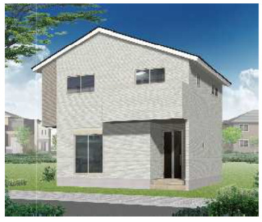 等持院西町新築一戸建の外観パース