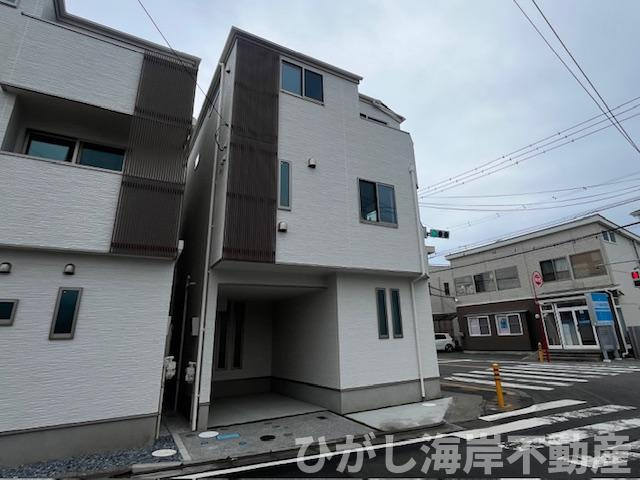 茅ヶ崎市浜竹1丁目　新築戸建　全6棟の前面道路含む現地写真|現地外観　