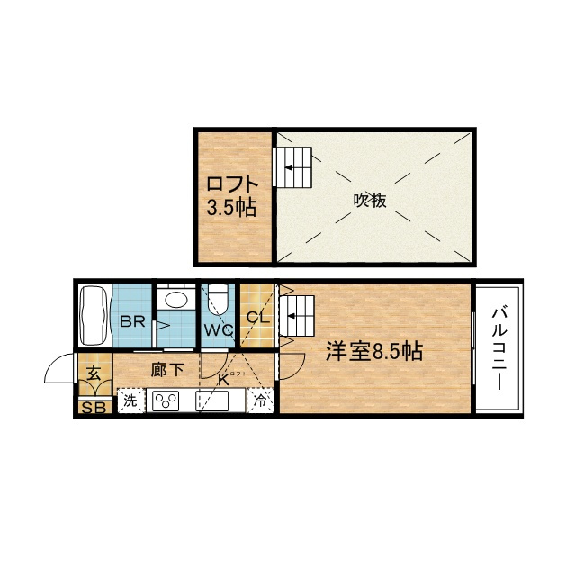 ＣＡＳＡ　ＢＩＡＮＣＡの間取り|外観もきれいです