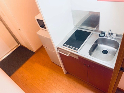 【キッチン】 | レオパレスボヌールエスパースＦ | 電気コンロ