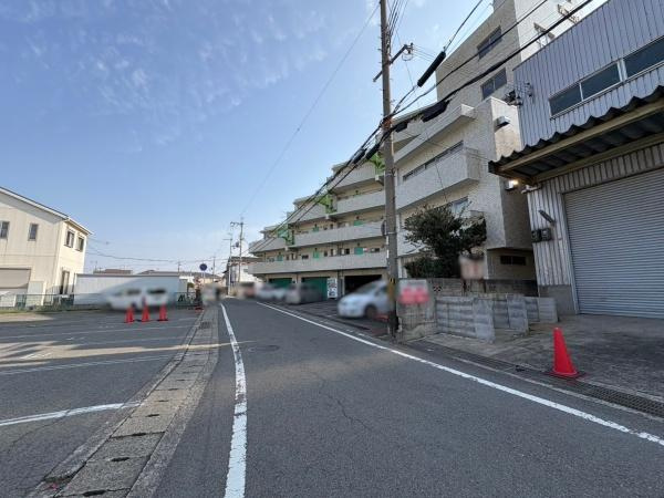 和歌山市湊　倉庫の前面道路含む現地写真