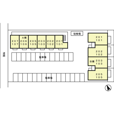 【区画図】 | セジュールアラコ A