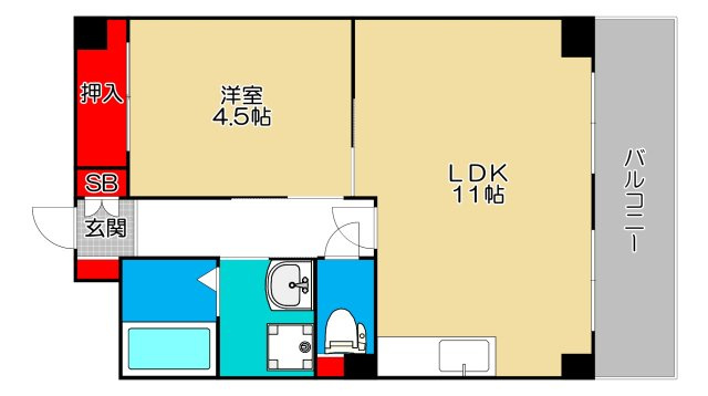 ポートヴィラメイセイの間取り