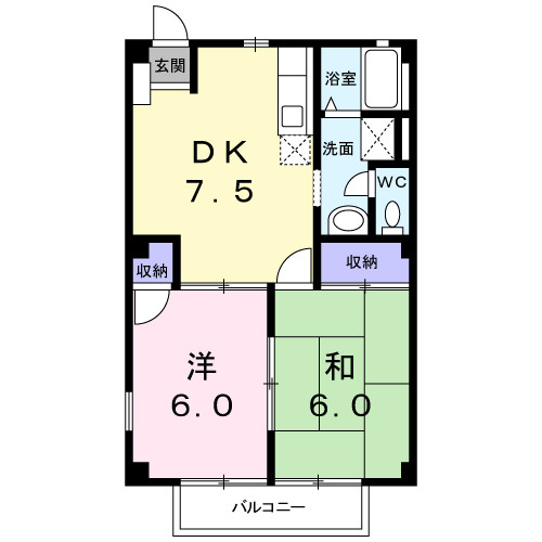 【間取り】 | コーポ藤原