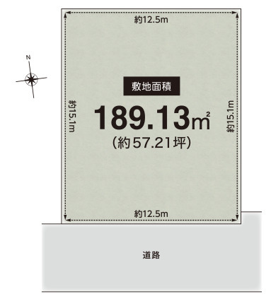 箕面市粟生間谷東７丁目　土地の土地図