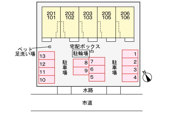 プレミア　エスポワールの駐車場