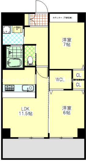 エーデル深江橋の間取り