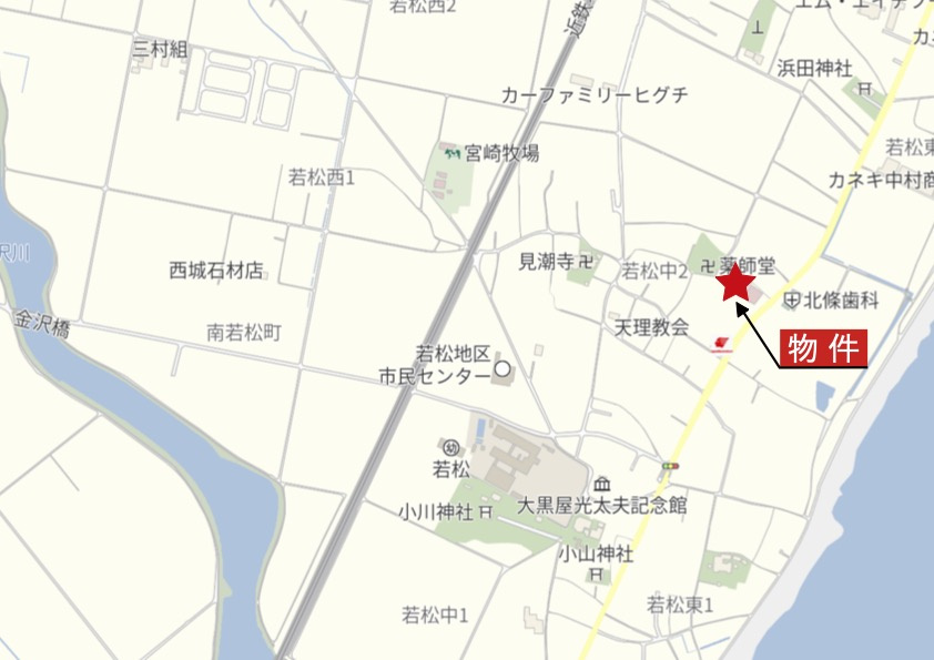 鈴鹿市若松中2丁目の地図|広域Map