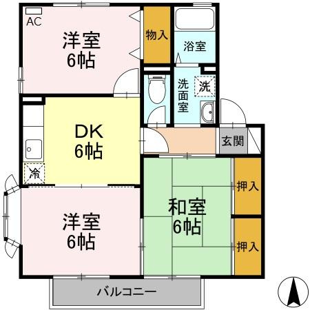 エスポアール・アイ　A棟の間取り