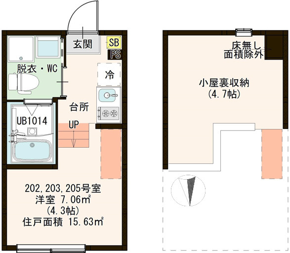 【間取り】 | ハーモニーテラス六町Ⅵ