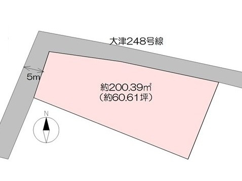 【土地図】 | 売地　高知市大津甲　＠16.16
