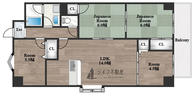 メゾン菱江の間取り