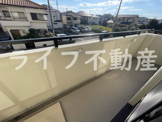 メゾン菱江のバルコニー|広々としたバルコニーです