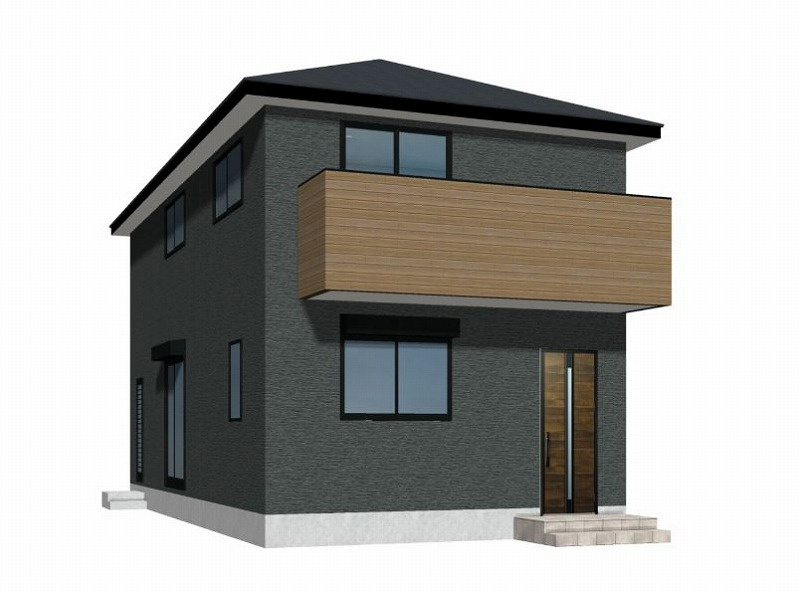 SUN COURT－サンコートー小倉南区横代北町2丁目　【小倉南区　新築戸建て】の外観パース|SUN COURT－サンコートー小倉南区横代北町2丁目　【小倉南区　新築戸建て】