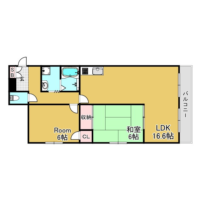 ドゥエル須磨浦の間取り