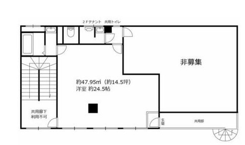守山市古高町の店舗事務所の間取り
