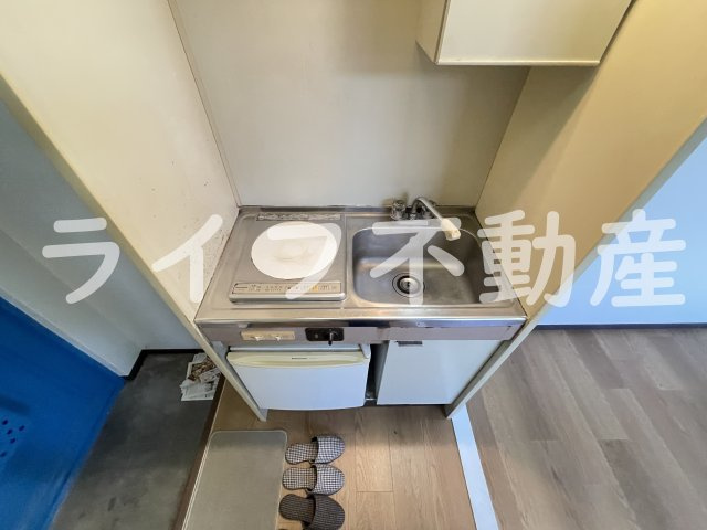 シャトーユキのキッチン|コンパクトなキッチンで掃除もラクラク