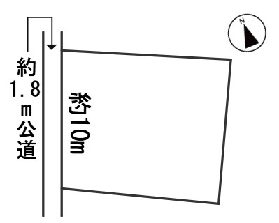 ６４３７５　岐阜市正木土地の区画図