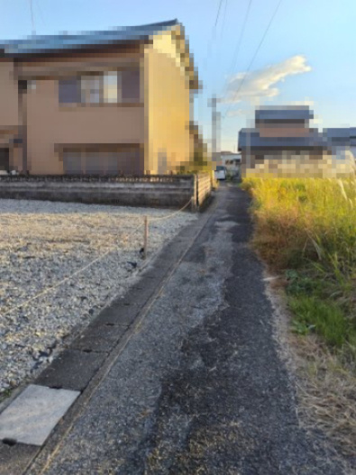 ６４３７５　岐阜市正木土地の前面道路含む現地写真