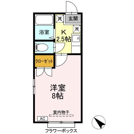 ホワイトコート　Aの間取り