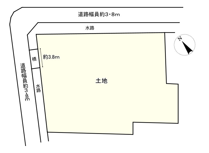 野洲市吉地　売土地の土地図