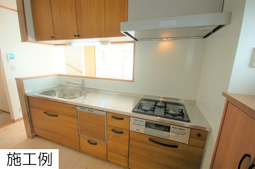 茅ヶ崎市萩園　新築戸建全８棟　8号棟のキッチン