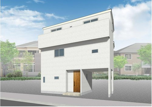 【横浜市保土ケ谷区星川1丁目16-15新築戸建て】★仲介手数料無料★（星川小学校・岩崎中学校）の外観パース