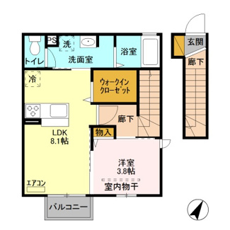 【間取り】 | ステラ コート若草　Ａ