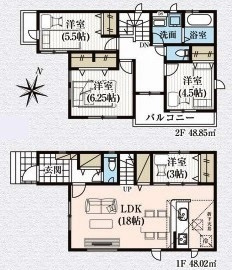 【間取り】 | 川越市今成　新築分譲　東武東上線『川越市駅』徒歩19分　【今成小学区】