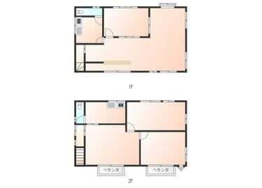 小山市粟宮テナント　1棟の外観