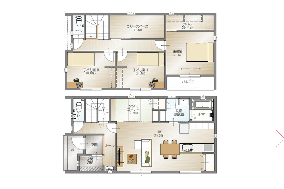 中古住宅　中西郷7丁目の間取り
