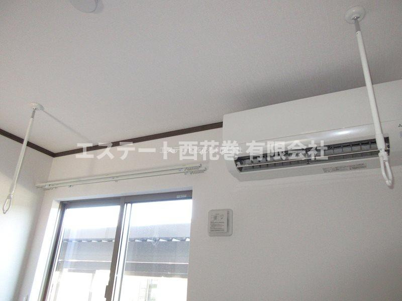 ル・メイユール東宮野目Ａ棟の設備|エアコン、室内物干し