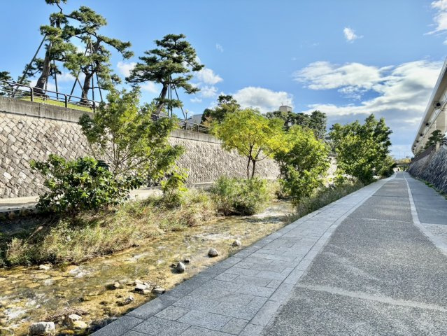 住吉川ハイツの周辺|物件前には清流住吉川が流れています。川のせせらぎで気持ちが澄み渡ることでしょう。