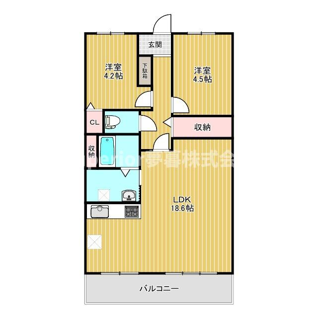 【中古マンション】大津スカイハイツの間取り