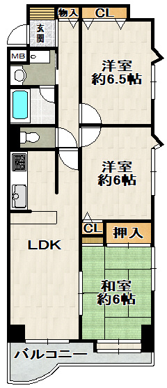 ロイヤル仁川の間取り