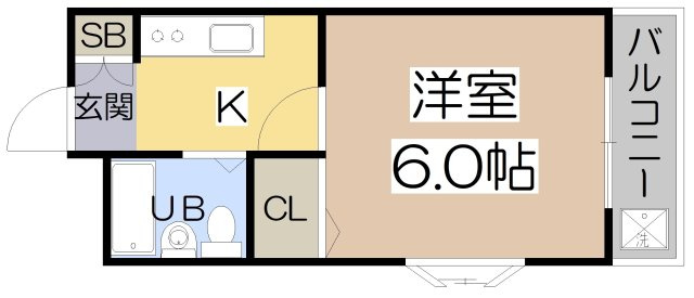 【間取り】 | アパルト四天王寺Ⅱ | 間取り