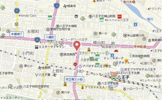 祝：成約済み　八王子ローヤルマンション　八王子市　中古マンションの地図|～仲介手数料無料☆八王子ひなた不動産～八王子ローヤルマンション