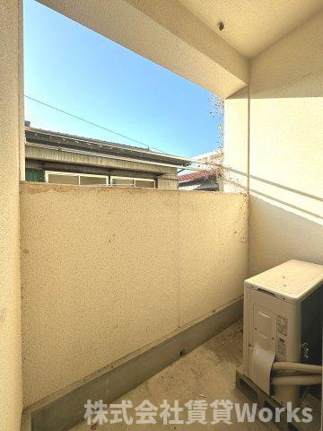 クレブランド二軒屋No.1のバルコニー|落ち着いた時間を過ごせるバルコニーです