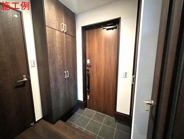 厚木市下川入新築戸建て　№1の玄関|きれいな玄関です