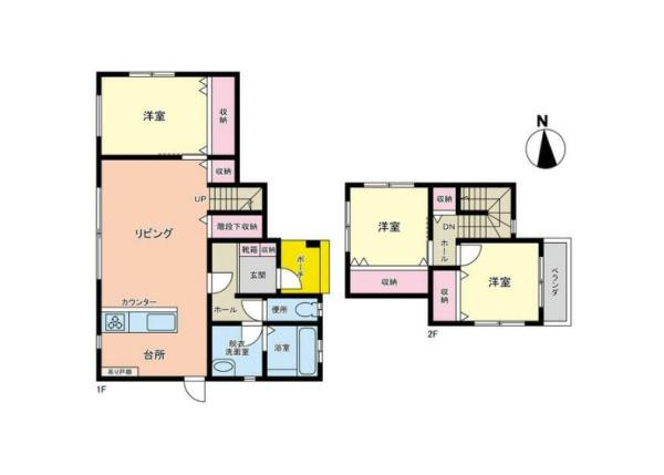 宮崎市島之内　中古戸建の間取り