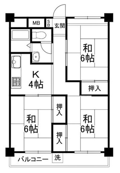 【間取り】 | 山科住宅A棟