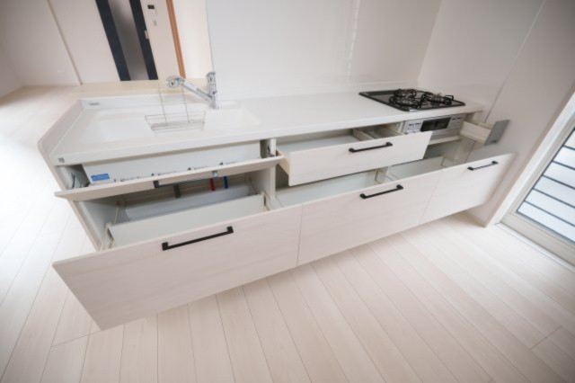 【キッチン】 | 熊本市中央区第3渡鹿6丁目　1号地 | キッチン収納