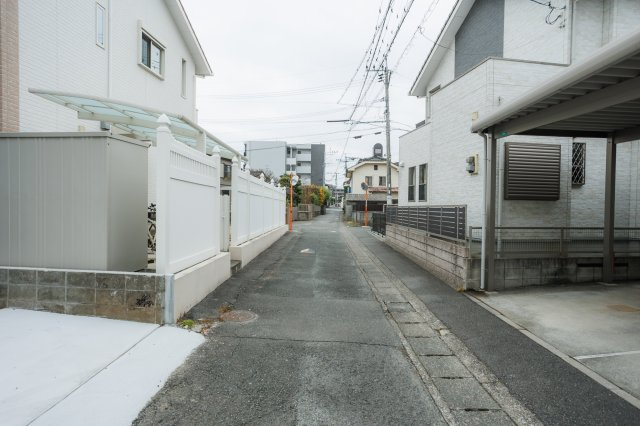 【前面道路含む現地写真】 | 熊本市中央区第3渡鹿6丁目　2号地