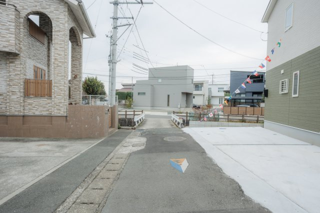 【前面道路含む現地写真】 | 熊本市中央区第3渡鹿6丁目　2号地