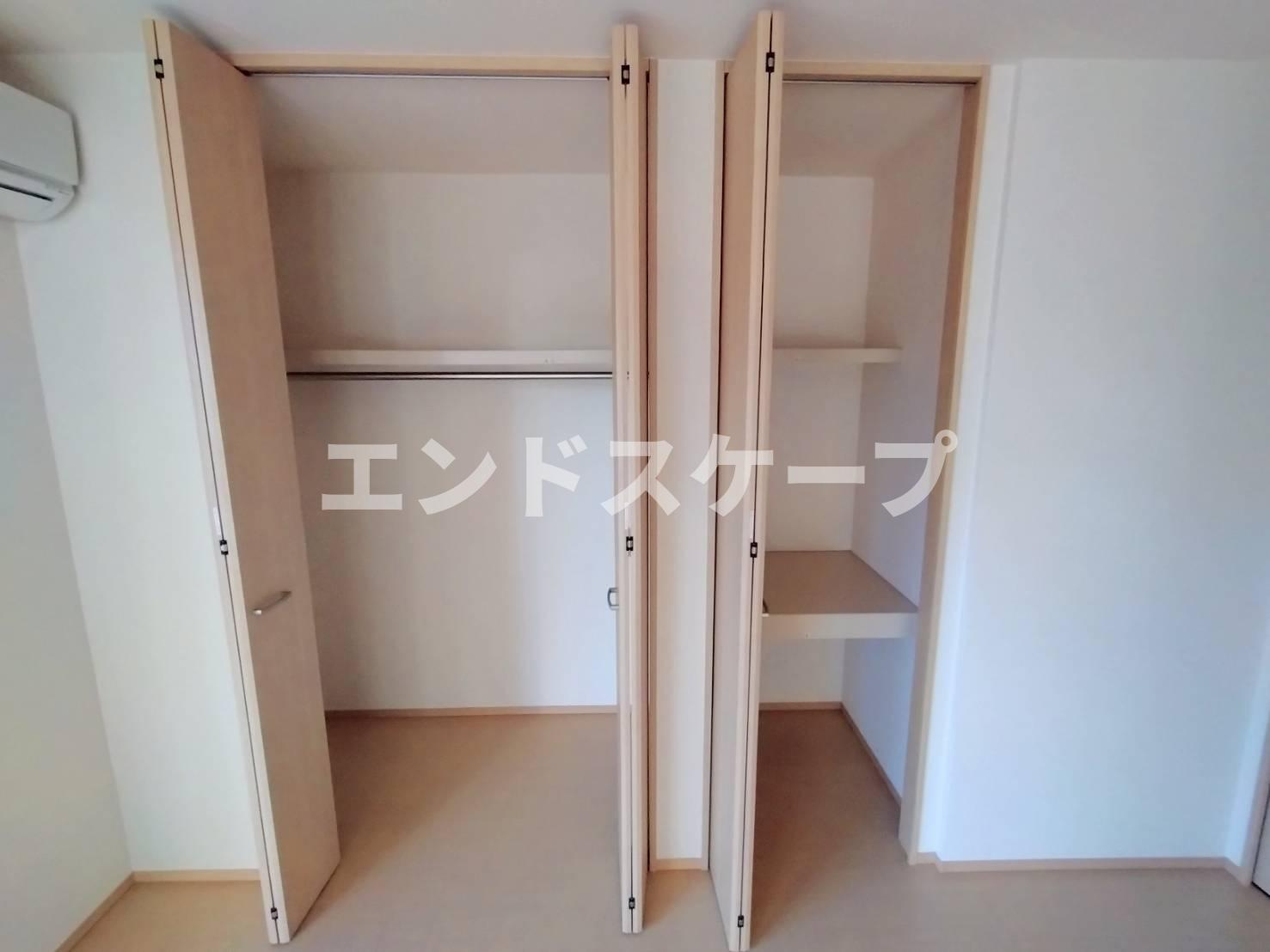 ムーンライト　Ｂの収納|高崎、前橋エリアのお部屋探しはエンドスケープまで！お客様の理想お聞かせ下さい♪