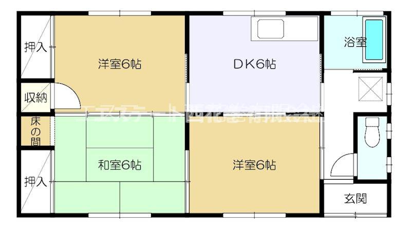 小笠原荘　貸家の間取り