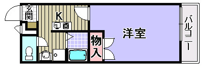 フロランス東助松の間取り