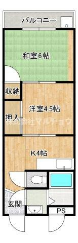 スリーフレンド田辺の間取り